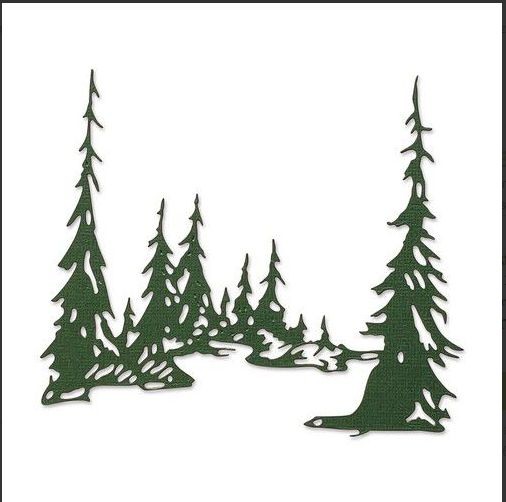 Sizzix Thinlits Die - Tall Pines 665583 Tim Holtz