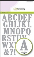 CraftEmotions Die - Alphabet Grossbuchstaben Card 12x20,5cm 40mm CraftEmotions Die - Alphabet Grossbuchstaben Card 12x20,5cm 40mm