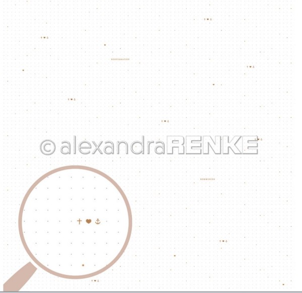 alexandraRENKE Designpapier TypoArt Dots Symbol