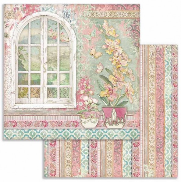 Stamperia Scrapbooking paper double face Window 12x12