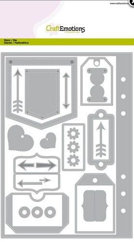 CraftEmotions Die - Planner essentials 1 Card A5