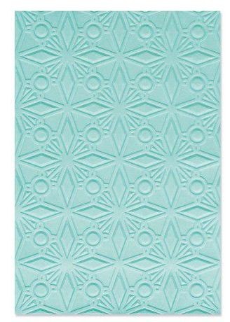 Sizzix Multi-Level Textured Impr.s Emb. Folder Geo Crystals 665970 Olivia Rose