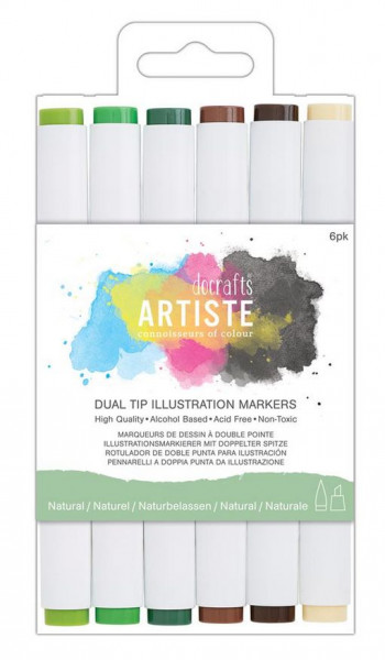 docrafts Artiste Dual Tip Illustration Marker Neutral