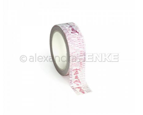 AlexandraRENKE Washi Tape My heart Typo 15mm x 10m