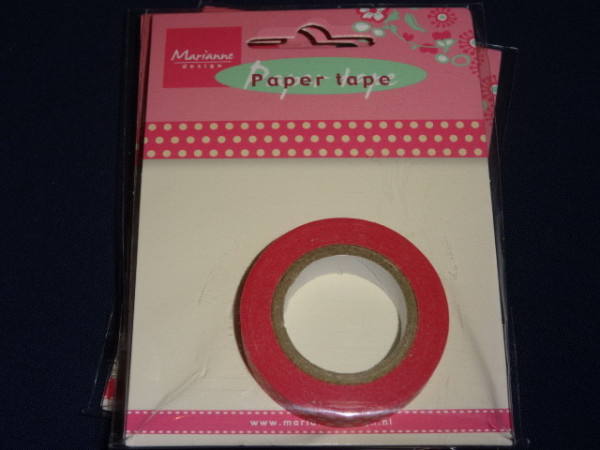 Marianne Design Paper Tape pink mit weißen Punkten