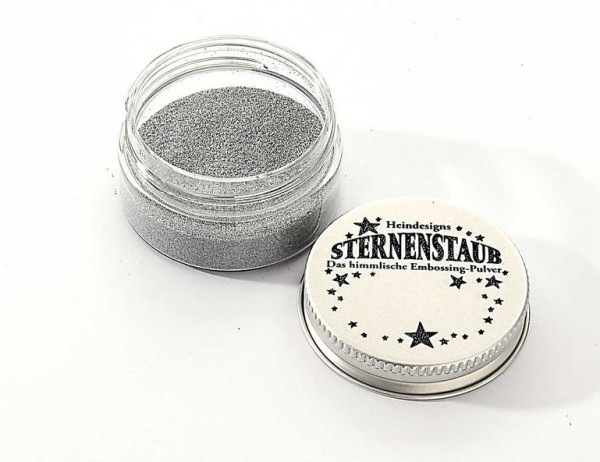 Heindesigns Sternenstaub Embossingpulver Perlmutt Silber