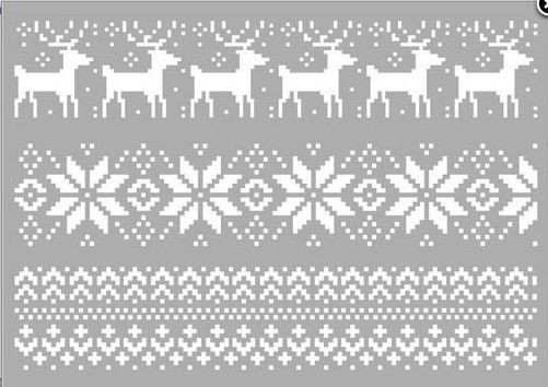 Pronty Mask stencil Christmas Pattern 470.803.052 A4