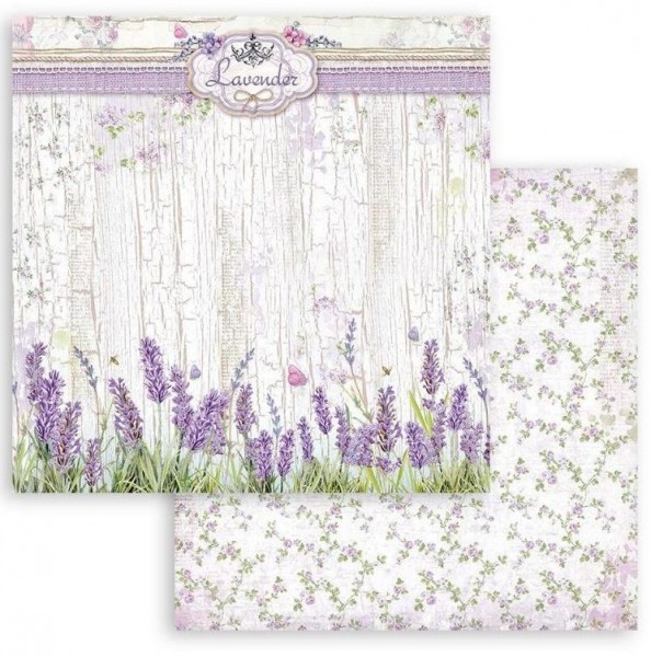 Stamperia Scrapbooking Double face sheet - Provence lavender