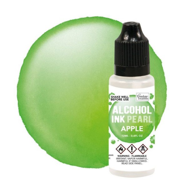 Couture Creations Alkohol ink pearl apple