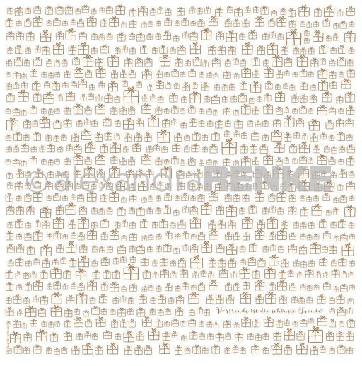 alexandraRENKE Designpapier Geschenke gold