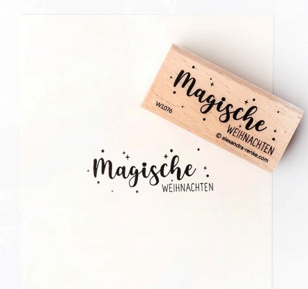 alexandraRENKE Holzstempel 'magische Weihnachten'