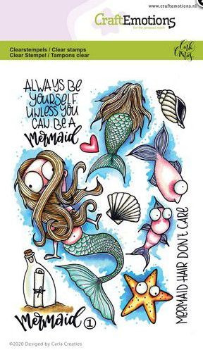 CraftEmotions Clear Stamps Mermaid 1