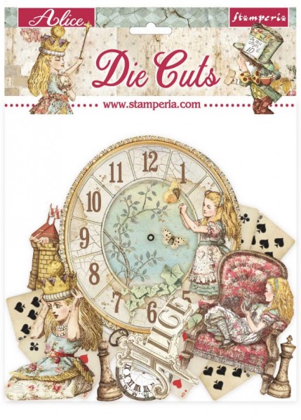 Stamperia Die cuts assorted - Alice through the looking glass