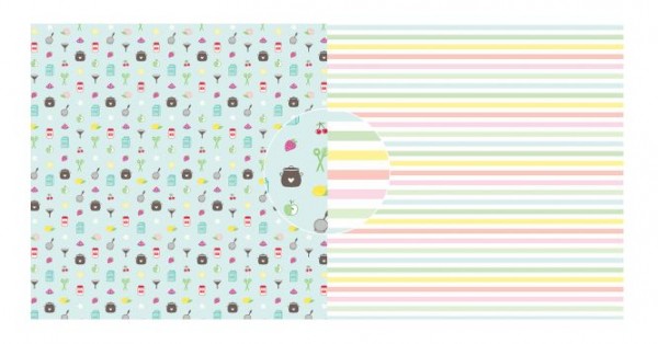 Dini Design Scrapbookpapier Marmelade - Streifen 30,5x30,5cm