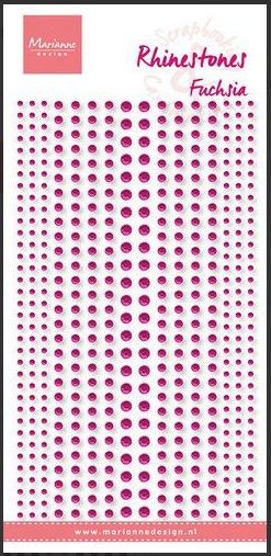 Marianne D Rhine stones Rhine stones - Fuchsia 100x210mm