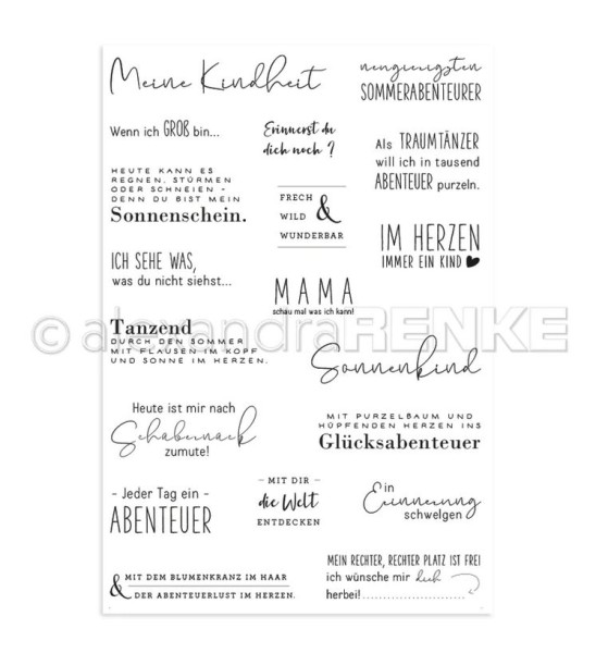 alexandraRENKE Clear Stamps Meine Kindheit