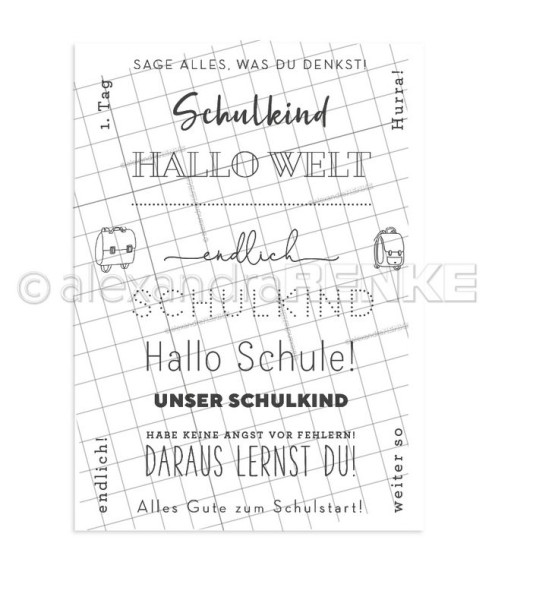 alexandraRENKE Clear Stamps "Schulkind"