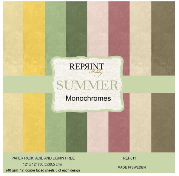 Reprint Hobby Summer 12x12 Inch Cardstock (REP011)