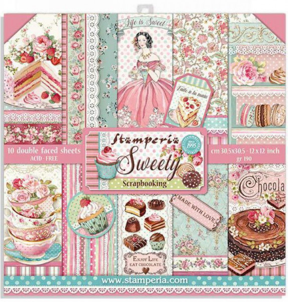 Stamperia Paper Pack Sweety 12x12 (10 Blatt)