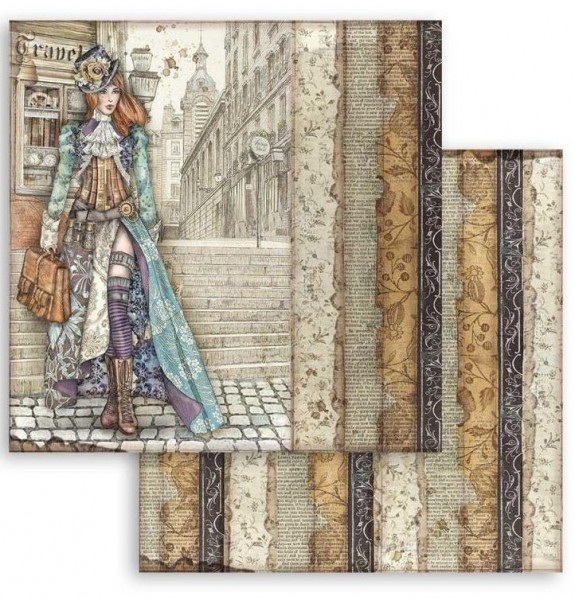Stamperia Scrapbooking paper double face Lady Vagabond 12x12