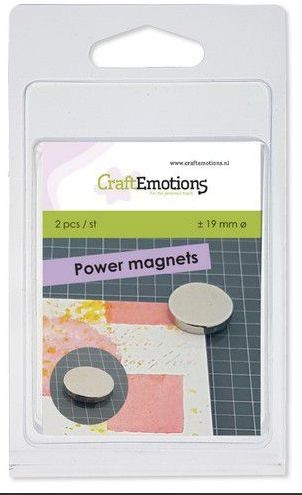 CraftEmotions 2 Powermagnete für magnetische Medienmatte ca 19mm