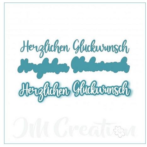JM Creation Stanzschablone Herzlichen Glückwunsch