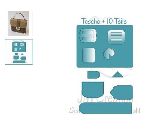 JM Stanzschablonen Tasche 1 03-00102 ACHTUNG: es wird eine A4 Stanz- und Prägemaschine benötigt