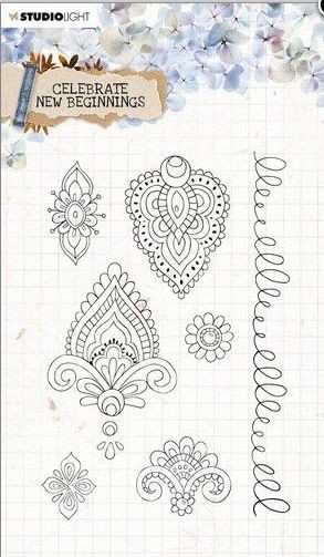 Studio Light Clear Stamp Celebrate new beginnings nr.516 A5
