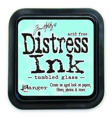Ranger Distress ink tumbled glass