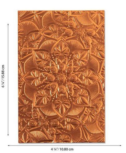 Sizzix 3-D Textured Impressions Emb. Folder Floral Mandala Kath Breen