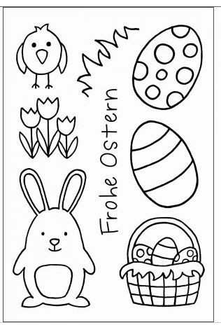 efco clear stamps Stempelset Frohe Ostern 2 4511245