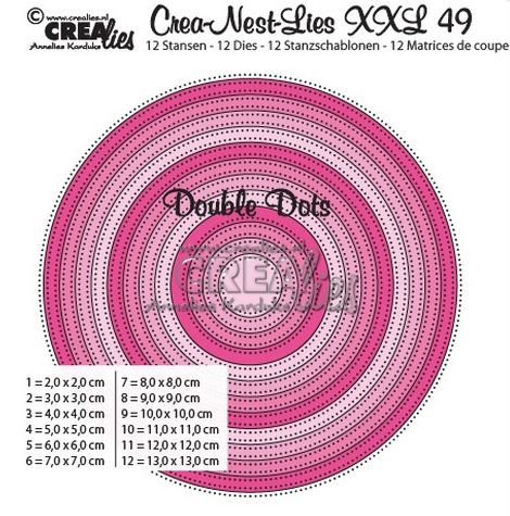 CREAlies Crea-Nest-Lies XXL 49 Double Dots Kreise