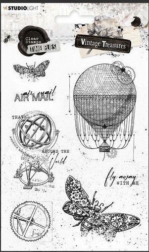 Studio Light Clear stamp Vintage Treasures nr.248 105x148mm