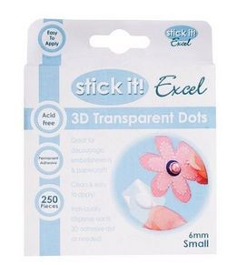 Stick it 3D Klebepunkte rund 6mm transparent STI4532000