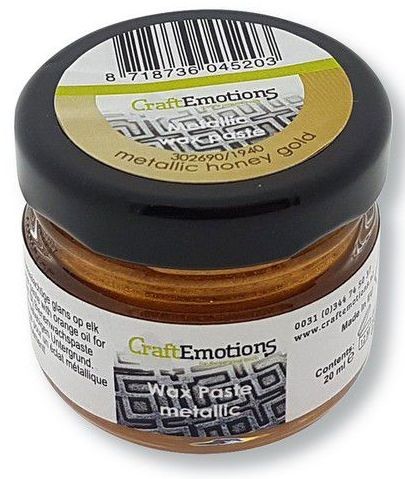 CraftEmotions Wax Paste metallic- Honiggold 20 ml