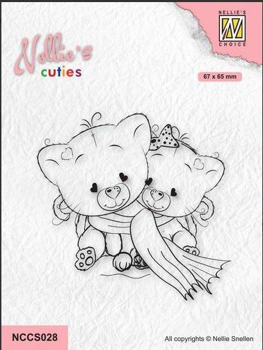 Nellies Choice Clearstempel - Cuties Bären NCCS028 67x65mm