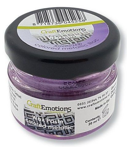 CraftEmotions Wax Paste farbig metallic - lila 20 ml