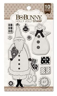 BoBunny Holly Jolly Clear Stamps #12105768