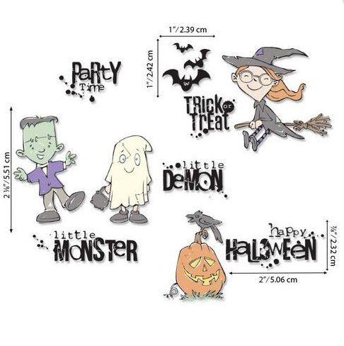 Sizzix Clear Stamps - Fright Night! by Pete Hughes 664476 Pete Hughes