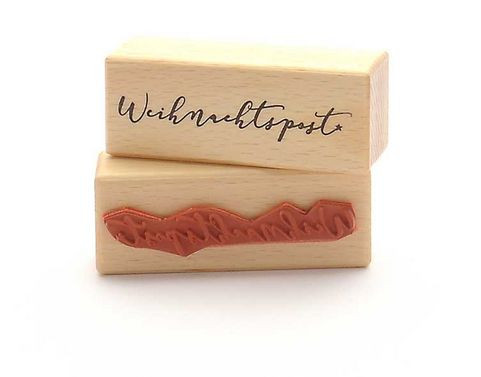 Heindesign Textstempel Weihnachtspost