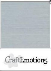 CraftEmotions 10 Blatt Cardstock mit Leinenstruktur grau