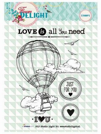 StudioLight Flower Delight Clear Stamps , Heißluftballon