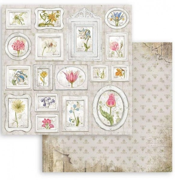 Stamperia Scrapbooking Double face sheet - Romantic Garden House tags