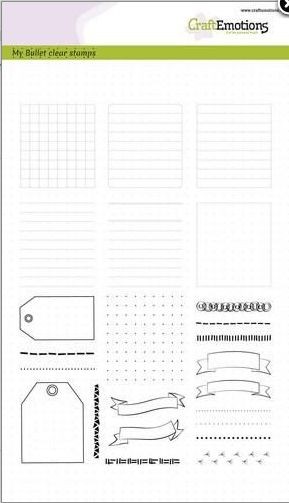 CraftEmotions clearstamps A5 - Bullet Journal - Rahmen und Kanten