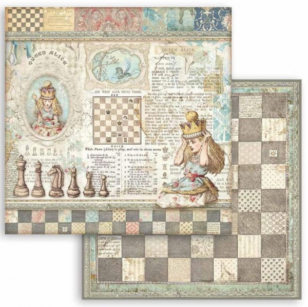 Stamperia Scrapbooking paper double face - Queen Alice