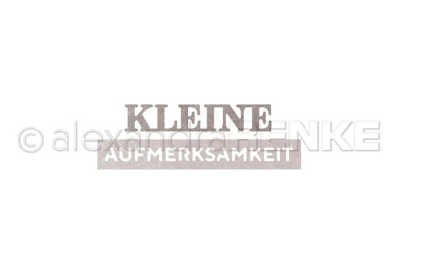 alexandraRENKE Stanzschablone kleine Aufmerksamkeit