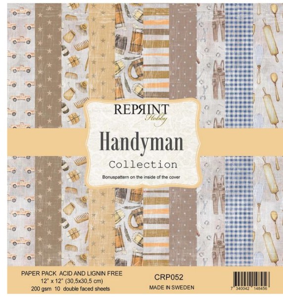 Reprint Hobby 12x12 Paper Pad Handyman Collection