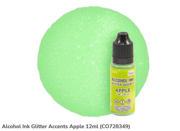 Couture Creations Alkohol ink Glitter Accents Apple