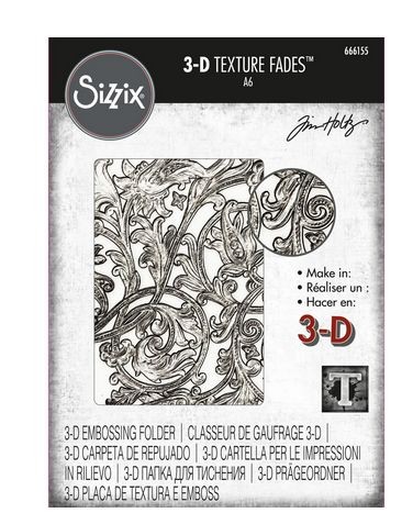 Sizzix • Tim Holtz 3-D Texture Fades Embossing Folder Entangled