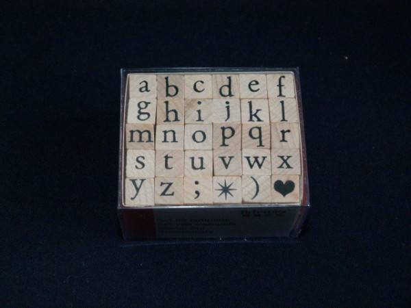 Artemio Holzstempel Alphabet Kleinbuchstaben ARTA60